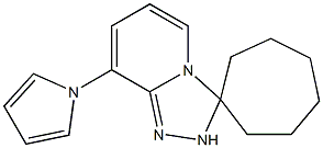 8-(1H-Pyrrol-1-yl)spiro[1,2,4-triazolo[4,3-a]pyridine-3(2H),1'-cycloheptane] Struktur