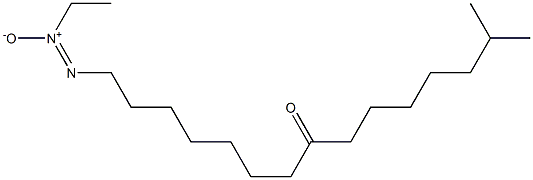 14-Methyl-1-[ethyl-ONN-azoxy]pentadecan-8-one Struktur