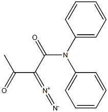 N-Phenyl-N-(phenyl)-3-oxo-2-diazobutyramide Struktur