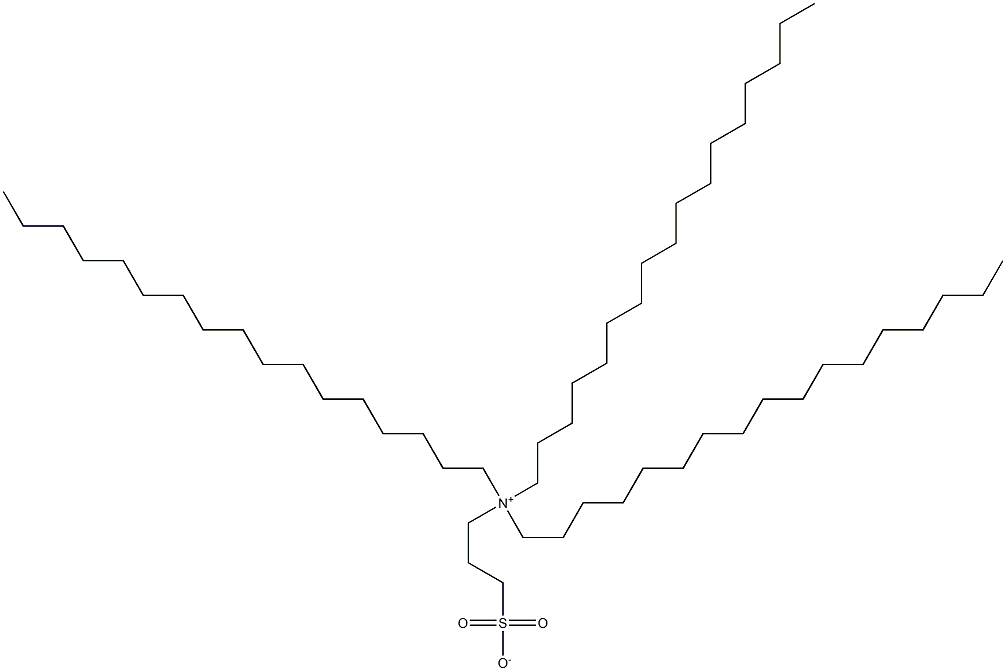 N,N-Diheptadecyl-N-(3-sulfonatopropyl)-1-heptadecanaminium Struktur