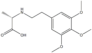 (S)-2-[[2-(3,4,5-Trimethoxyphenyl)ethyl]amino]propanoic acid Struktur