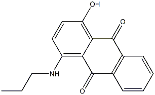 4-Hydroxy-1-(propylamino)anthraquinone Struktur