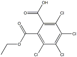 Tetrachlorophthalic acid hydrogen 1-ethyl ester Struktur