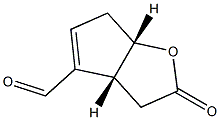 [1S,5R,(+)]-6-Formyl-2-oxabicyclo[3.3.0]octa-6-ene-3-one Struktur