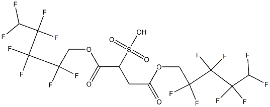 Sulfosuccinic acid 1,4-bis(2,2,3,3,4,4,5,5-octafluoropentyl) ester Struktur