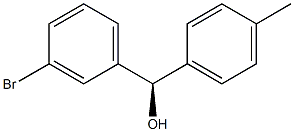 (R)-(4-Methylphenyl)(3-bromophenyl)methanol Struktur