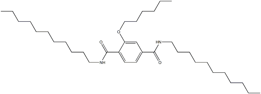 2-(Hexyloxy)-N,N'-diundecylterephthalamide Struktur