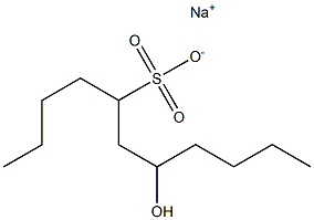 7-Hydroxyundecane-5-sulfonic acid sodium salt Struktur