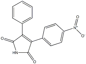 3-(Phenyl)-4-(4-nitrophenyl)-1H-pyrrole-2,5-dione Struktur