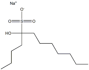 5-Hydroxydodecane-5-sulfonic acid sodium salt Struktur