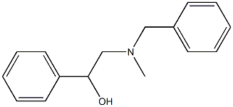 2-[N-(Benzyl)methylamino]-1-phenylethanol Struktur