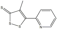 4-Methyl-5-(2-pyridinyl)-3H-1,2-dithiol-3-thione Struktur