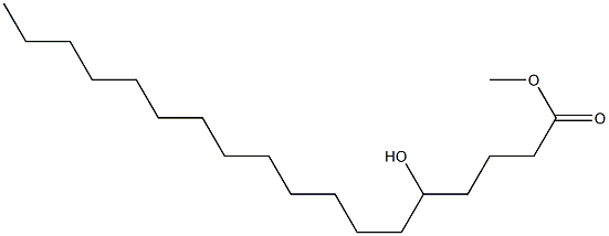 5-Hydroxyoctadecanoic acid methyl ester Struktur