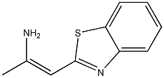 1-(Benzothiazol-2-yl)-1-propen-2-amine Struktur