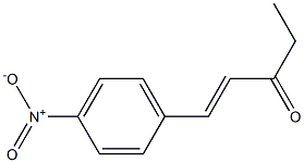 1-(4-Nitrophenyl)-1-penten-3-one Struktur