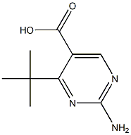 2-Amino-4-tert-butylpyrimidine-5-carboxylic acid Struktur