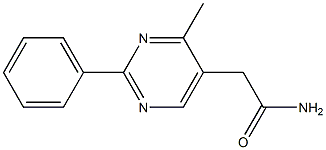 4-Methyl-2-phenylpyrimidine-5-acetamide Struktur