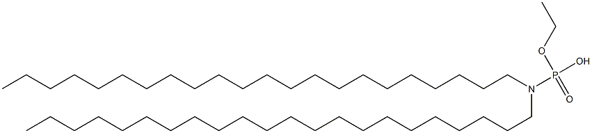 N,N-Didocosylamidophosphoric acid hydrogen ethyl ester Struktur