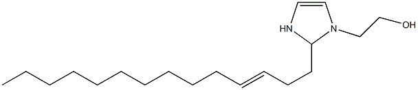 2-(3-Tetradecenyl)-4-imidazoline-1-ethanol Struktur