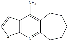 6,7,8,9-Tetrahydro-5H-cyclohepta[b]thieno[3,2-e]pyridin-4-amine Struktur