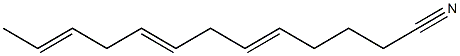 5,8,11-Tridecatrienenitrile Struktur