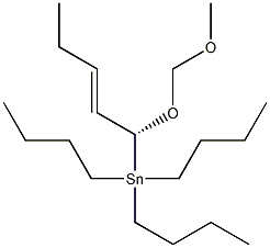 [(R,E)-1-(Methoxymethoxy)-2-pentenyl]tributylstannane Struktur