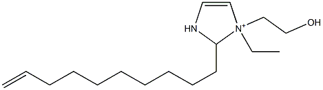 2-(9-Decenyl)-1-ethyl-1-(2-hydroxyethyl)-4-imidazoline-1-ium Struktur