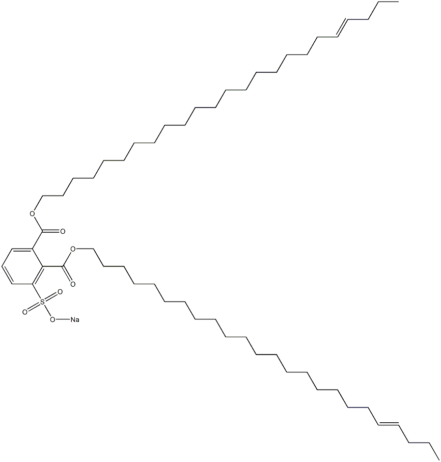 3-(Sodiosulfo)phthalic acid di(20-tetracosenyl) ester Struktur