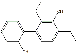 2,4-Diethyl-1,1'-biphenyl-2',3-diol Struktur