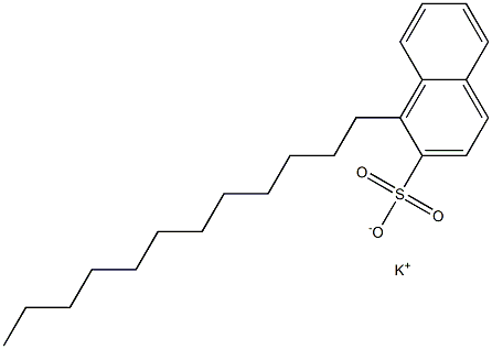 1-Dodecyl-2-naphthalenesulfonic acid potassium salt Struktur