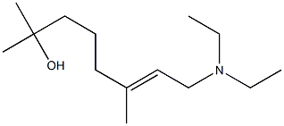 N,N-Diethyl-7-hydroxy-3,7-dimethyl-2-octenylamine Struktur