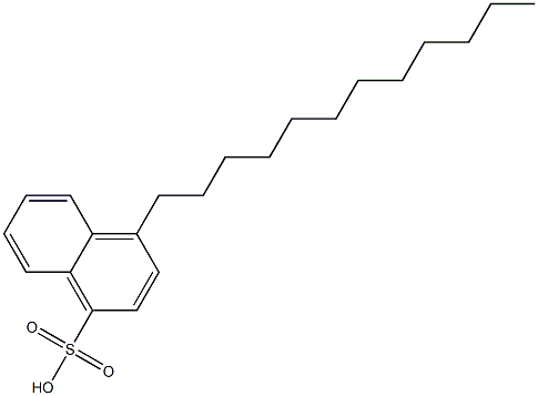 4-Dodecyl-1-naphthalenesulfonic acid Struktur