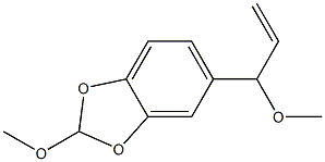 5-(1-Methoxy-2-propenyl)-2-methoxy-1,3-benzodioxole Struktur