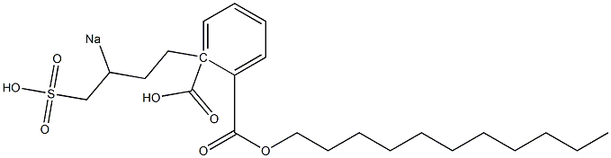 Phthalic acid 1-undecyl 2-(3-sodiosulfobutyl) ester Struktur