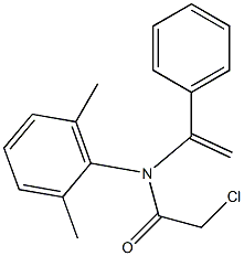 N-[1-(Phenyl)vinyl]-N-(2,6-dimethylphenyl)-2-chloroacetamide Struktur