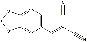 (1,3-Benzodioxole-5-ylmethylene)malononitrile Struktur