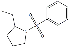 1-(Phenylsulfonyl)-2-ethylpyrrolidine Struktur