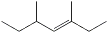 (E)-3,5-Dimethyl-3-heptene Struktur