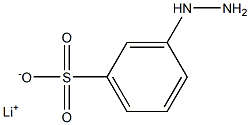 3-Hydrazinobenzenesulfonic acid lithium salt Struktur