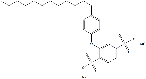 4'-Dodecyl[oxybisbenzene]-2,5-disulfonic acid disodium salt Struktur