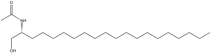 (+)-N-[(R)-1-(Hydroxymethyl)nonadecyl]acetamide Struktur