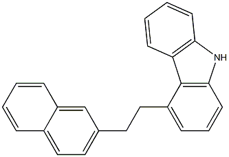 4-[2-(2-Naphthalenyl)ethyl]-9H-carbazole Struktur