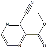 3-Methoxycarbonyl-2-pyrazinecarbonitrile Struktur