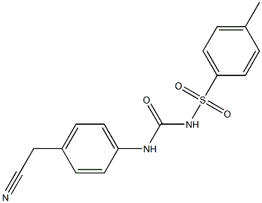 1-[4-Cyanomethylphenyl]-3-(4-methylphenylsulfonyl)urea Struktur