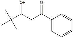 1-Phenyl-3-hydroxy-4,4-dimethyl-1-pentanone Struktur