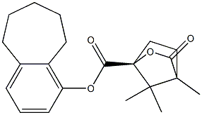 (1S)-4,7,7-Trimethyl-3-oxo-2-oxabicyclo[2.2.1]heptane-1-carboxylic acid (5,6,7,9-tetrahydro-8H-benzocyclohepten)-1-yl ester Struktur