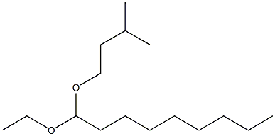 Nonanal ethyl(3-methylbutyl)acetal Struktur