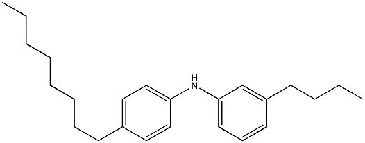 3-Butylphenyl 4-octylphenylamine Struktur