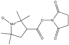 2,2,5,5-Tetramethyl-3-[(2,5-dioxopyrrolidin-1-yl)oxy]carbonylpyrrolidine 1-oxide Struktur