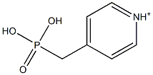 4-(Phosphonomethyl)pyridinium Struktur